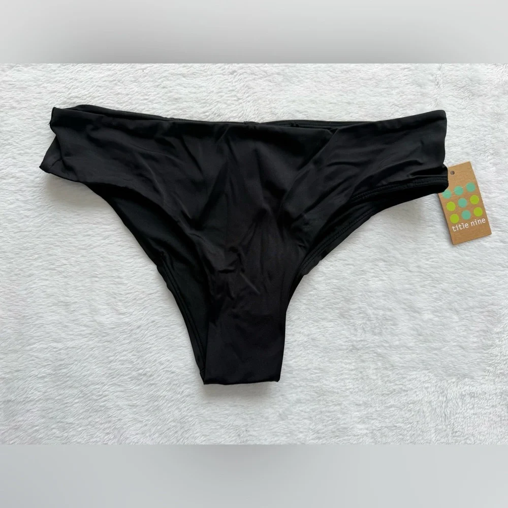 Title Nine Bikini Bottom - Solid Black NWT - Picture 2 of 5